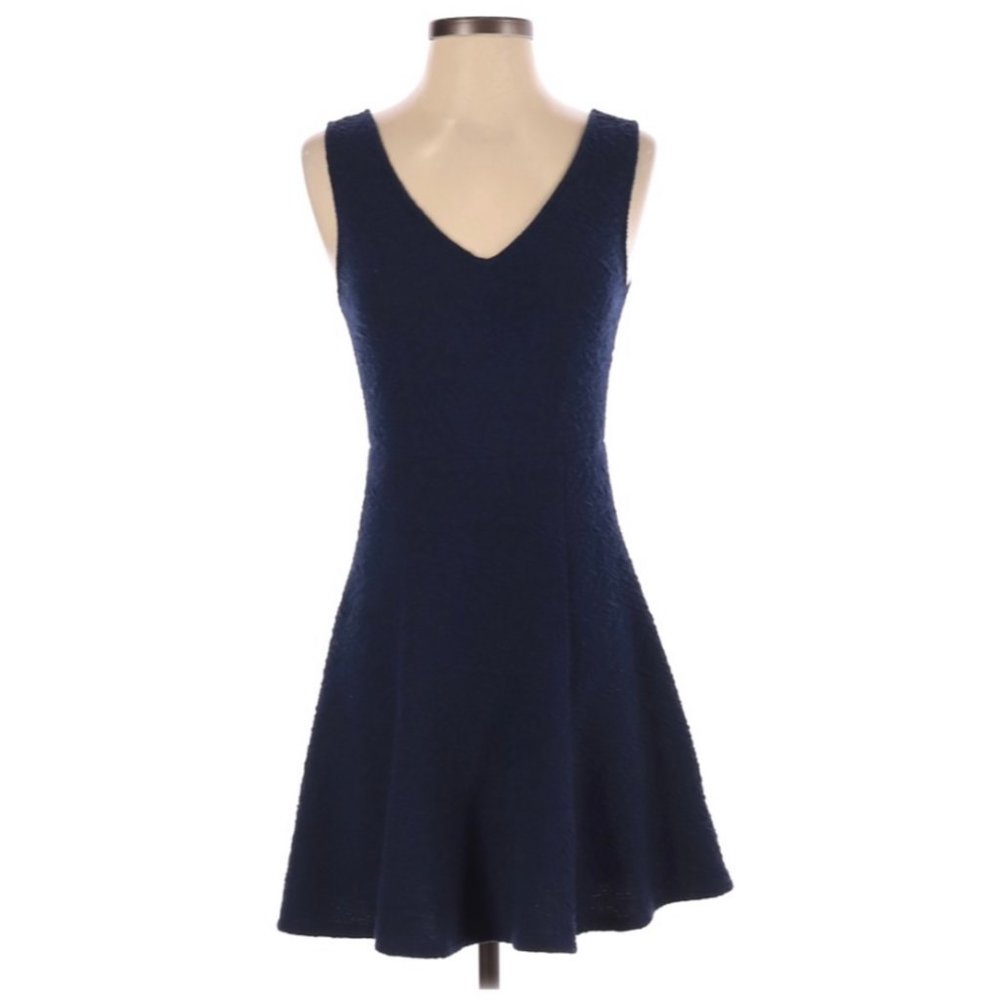 PINS AND NEEDLES Navy Blue Mini Dress